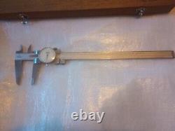 Mitutoyo 505-628-50 12 Dial Caliper Excellent Condition With Original Box