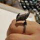 Natural Rosecut Diamond Ruby Bird Shape, 925 Sterling Silver Ring Jewelry