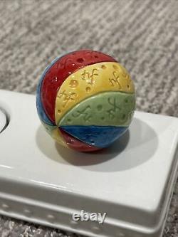 Nora Fleming Original Retired Beach Ball With Initials. EXCELLENT CONDITION