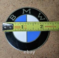 ORIGINAL BMW OEM Gas Tank Roundel in Excellent Condition, early Serif style