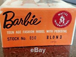 ORIGINAL VINTAGE #4 1961 Blond PONYTAIL BARBIE EXCELLENT Original Condition