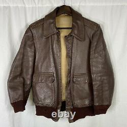 Original 1940s A-2 Flight Jacket Leather Excellent Condition