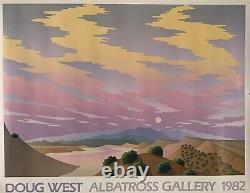 Original Doug West Albatross Gallery 1982 Exhibition Poster Excellent Condition