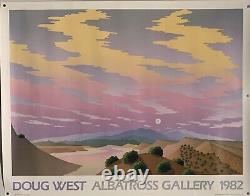 Original Doug West Albatross Gallery 1982 Exhibition Poster Excellent Condition