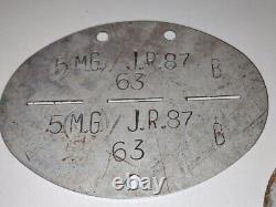 Original German Lot Of 3 Dog Tags Excellent Condition
