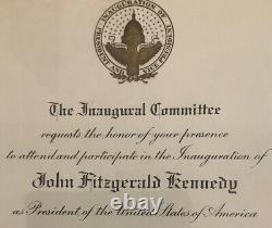 Original John F Kennedy Inauguration Invitation Jan 20, 1961 excellent condition