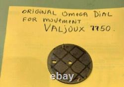 Original OMEGA Dark Blue Dial For Movement, Valjoux 7750, Excellent Condition