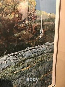 Original Signed Eric Sloane Art -Excellent Condition Indian Paint Brushes 950