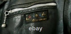 Original Vintage La Rocka Black Leather Jacket in Excellent Condition (L)