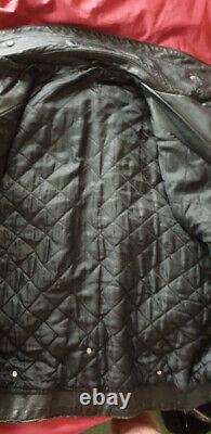 Original Vintage La Rocka Black Leather Jacket in Excellent Condition (L)