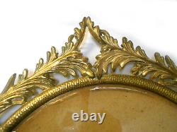 Original Vintage Oval Metal Convex PICTURE FRAME in Excellent Condition