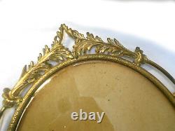Original Vintage Oval Metal Convex PICTURE FRAME in Excellent Condition