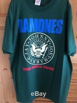 Original Vintage RAMONES Tour T Shirt 1996 Tour. Punk Rock. Excellent Condition