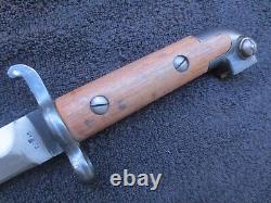 Original Ww1 Swedish M1914 Mauser Bayonet And Scabbard Excellent Condition