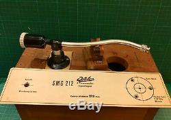 Ortofon SMG 212 Stereo Tonearm with Original Template 1960s Excellent Condition
