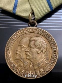 PARTISAN 2nd SECOND SOVIET RUSSIA USSR MEDAL ORIGINAL EXCELLENT CONDITION