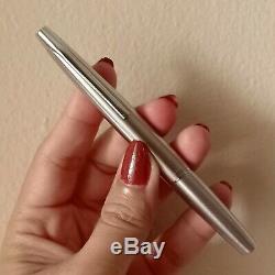 PILOT MYU Fountain Pen FM H472 High Grade Stainless Steel Excellent Conditions