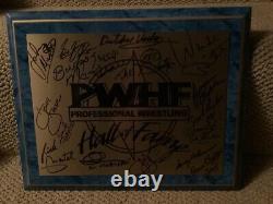 PWHF Amsterdam signed Induction Weekend Plaque in Excellent Condition