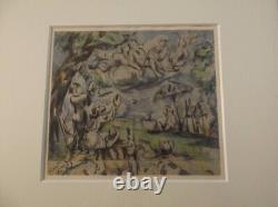 Paul Cézanne Etching The Ascension Excellent Condition 1923 Framed