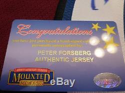 Peter Forsberg signed Authentic Hockey Jersey with COA in Excellent Condition