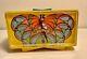 Peter Max Ge Alarm Clock Yellow Butterfly Excellent Condition