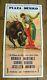 Plaza Mexico 1971 Bullfighting Original Vintage Poster In Excellent Condition