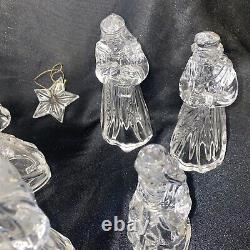 Princess House 10 pc Crystal Nativity Set Excellent Condition With Boxes Camel
