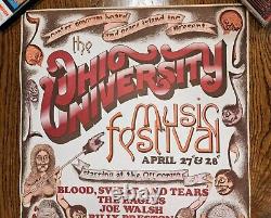 RARE Original 1973 Ohio University Music Festival Poster! Excellent Condition