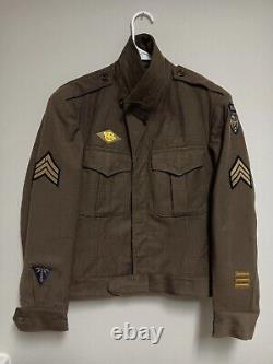 RARE WW2 USAAF Paratrooper Carrier Ike Jacket Dated 1944 Excellent Condition 36R