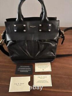 Rag & Bone Black Leather Pilot Bag. Excellent Condition. $725