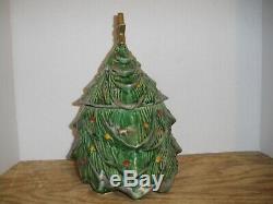 Rare Original McCoy Christmas Tree Cookie Jar Excellent Condition from 1959