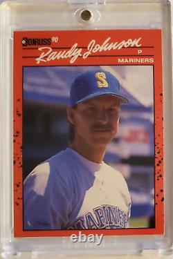 Rare Vintage NM Condition Randy Johnson Donruss 1990 #379 Baseball Card WithERROR