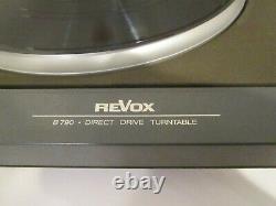 ReVox B790 Vintage Turntable with Original Dust Cover, Excellent Condition