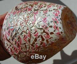 Red Moorish Crackle Durand Vase Excellent Condition! Great piece