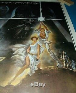STAR WARS Style A Second Printing Movie Poster Rolled Excellent Condition
