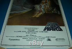 STAR WARS Style A Second Printing Movie Poster Rolled Excellent Condition