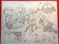 SUPERGIRL Double Page Spread! KEVIN MAGUIRE! Excellent condition Original Art