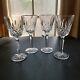 Set Of 4 Waterford Crystal Lismore Tall Wine Glasses Excellent Condition