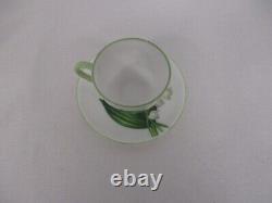 Shelley Lily Of The Valley Miniature Tea Cup & Saucer Excellent Condition