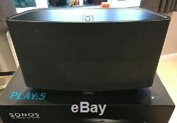 Sonos Play5 (Gen 1) Black Speaker Excellent Condition in original box