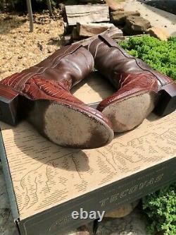 Tecovas alligator western boots excellent condition with original box Size 8 EE