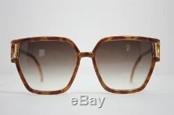 Ted Lapidus Vintage Sunglasses Excellent Condition France Brown Gold 1970s TL 12