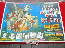 The Sex Pistols The Great Rock'N' Roll Swindle Poster 1980 Excellent Condition