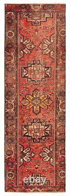 Traditional Vintage Hand-Knotted Carpet 2'11 x 9'2 Wool Area Rug