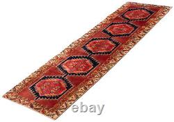 Traditional Vintage Hand-Knotted Carpet 2'11 x 9'9 Wool Area Rug