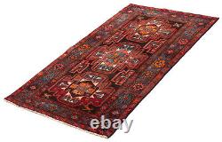 Traditional Vintage Hand-Knotted Carpet 3'11 x 6'9 Wool Area Rug