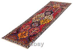 Traditional Vintage Hand-Knotted Carpet 3'2 x 9'6 Wool Area Rug