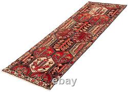 Traditional Vintage Hand-Knotted Carpet 3'3 x 9'7 Wool Area Rug