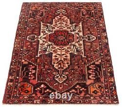 Traditional Vintage Hand-Knotted Carpet 3'9 x 6'9 Wool Area Rug