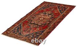 Traditional Vintage Hand-Knotted Carpet 4'0 x 6'11 Wool Area Rug